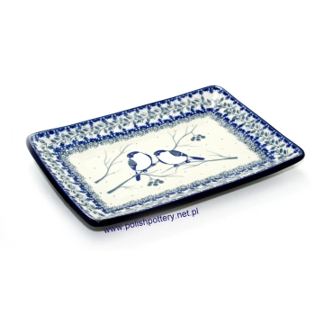 Tacka do sushi 21x14,5cm dek. U4830X Białe Gile